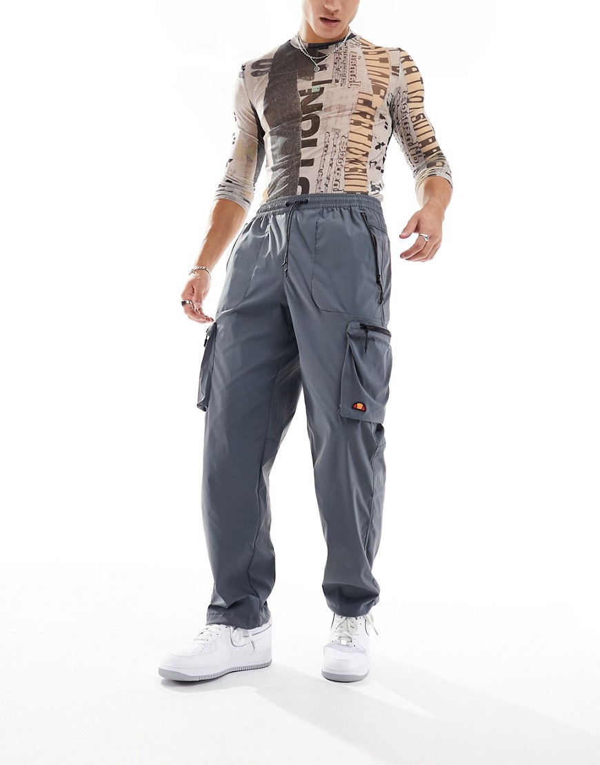 Ellesse Squadron cargo pants in charcoal-Grey