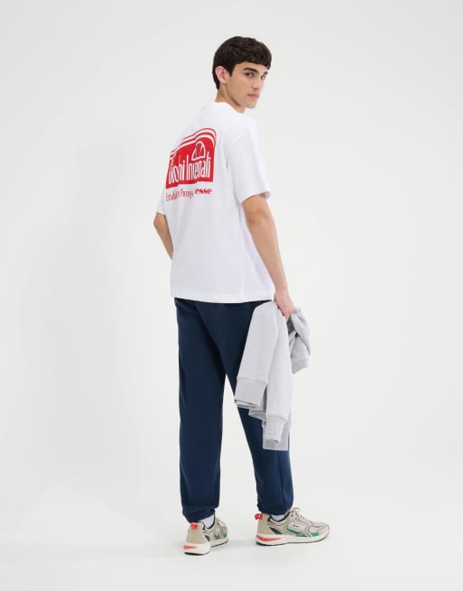 ellesse Suaven short sleeve graphic t-shirt in white, 3 of 4