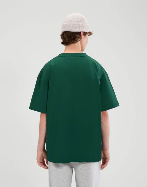 ellesse Suisio t-shirt in dark green, 2 of 4