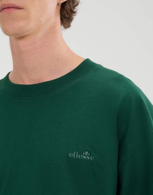 ellesse Suisio t-shirt in dark green, 3 of 4