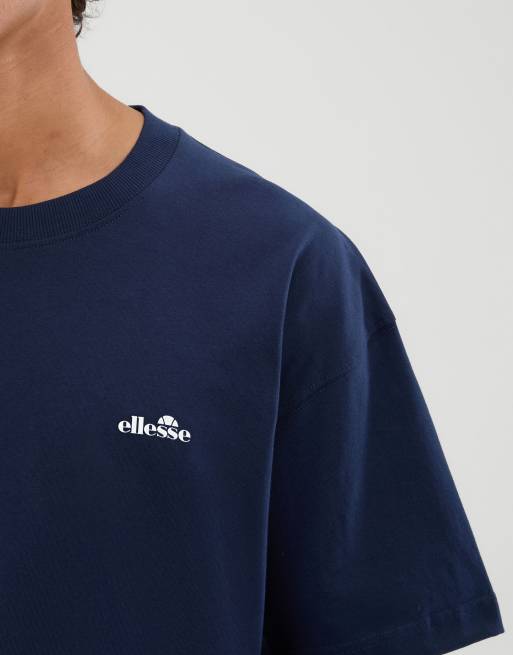 ellesse Suisio t-shirt in navy, 3 of 4