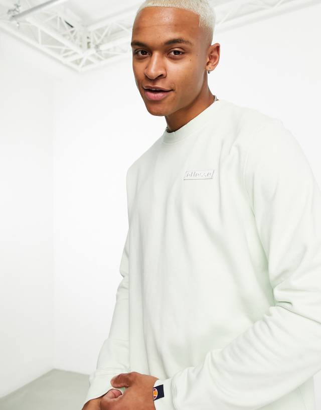 ellesse - sweat with contrast stitch in green