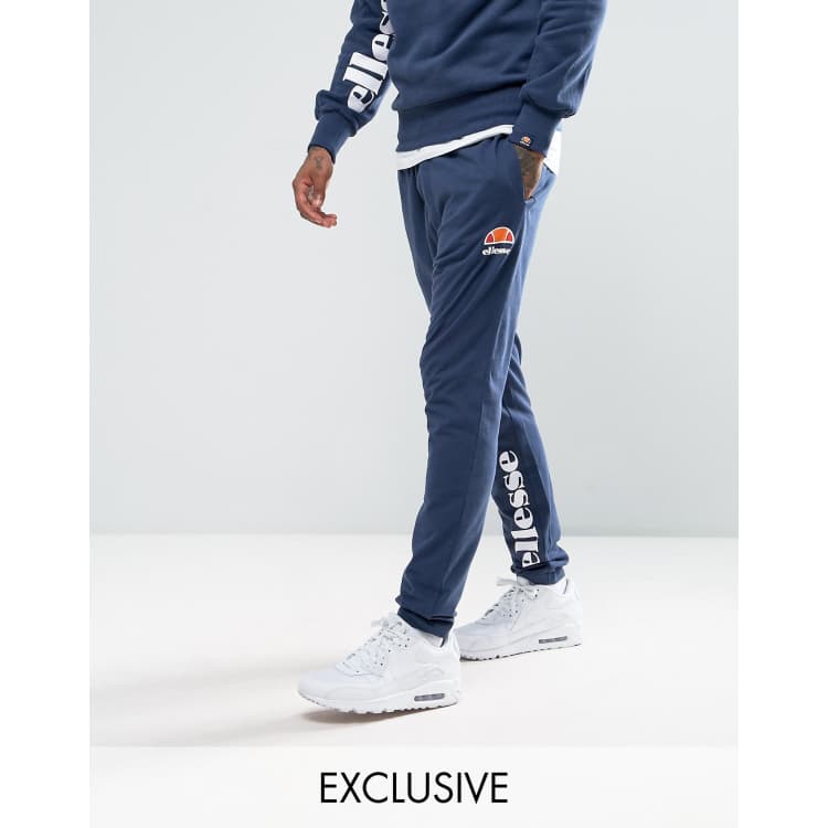 Ellesse wide hotsell leg tracksuit bottoms