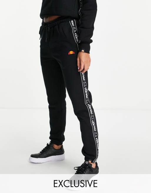 ellesse sweatpants with taping black ASOS | in