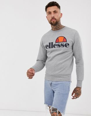 ellesse - Sweatshirt med klassisk logga i grått