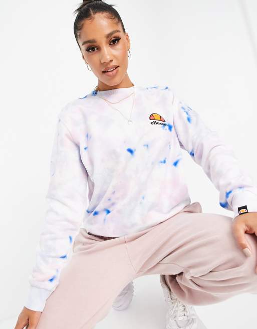 Ellesse Diveria Logo Tie-dye Sweatshirt In Blue | craft-ivf.com