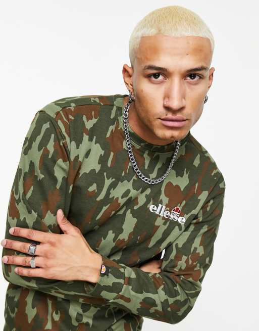 Ellesse camo sales sweatshirt