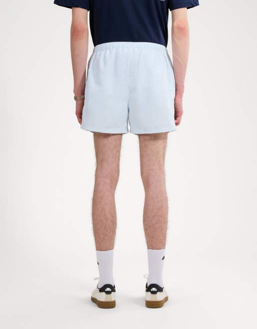 ellesse Sylbio swim short in white/light blue, 3 of 4