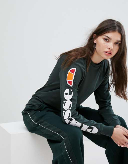Ellesse - Trainingspak met sportieve streep en T-shirt met lange mouwen, 2 van 2