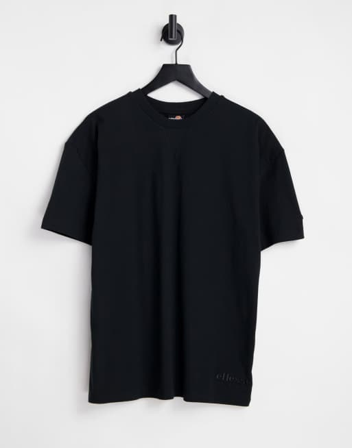 ellesse - T-shirt nera con logo
