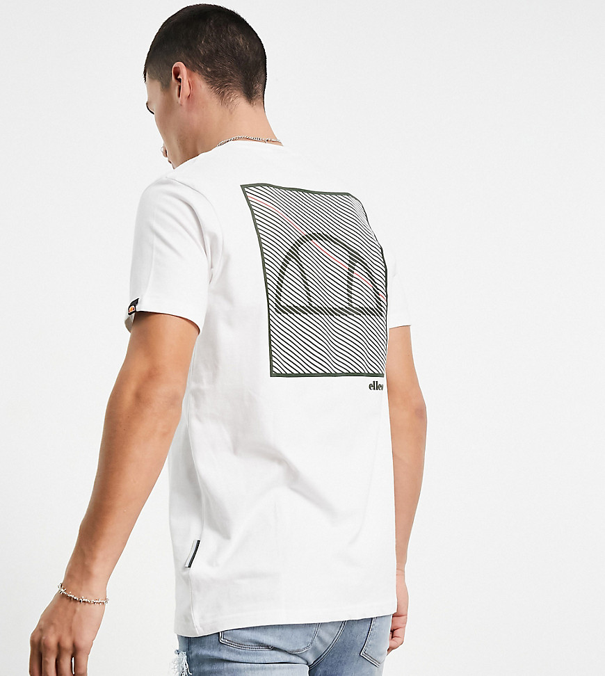 ellesse t-shirt with back print t-shirt in white exclusive to ASOS