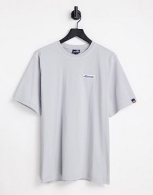 ellesse t-shirt with contrast stitch in grey
