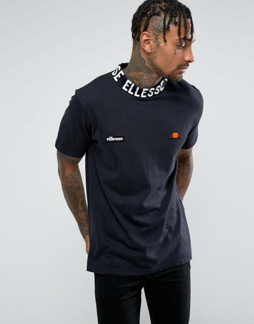 Ellesse T Shirt With Logo High Neck In Black