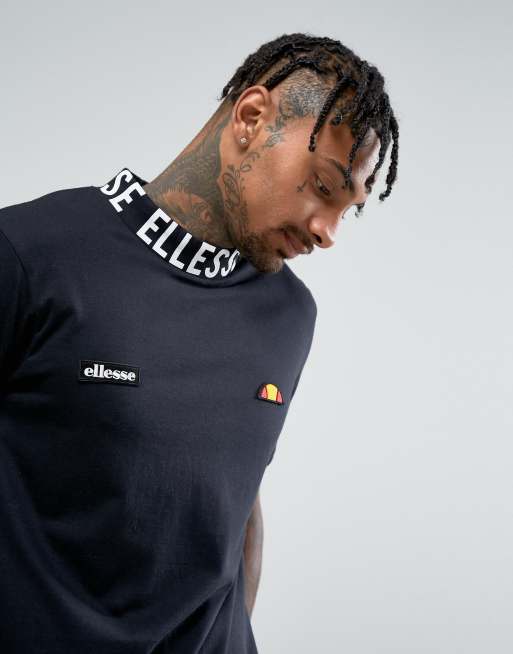 Ellesse T Shirt With Logo High Neck In Black