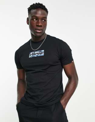 ellesse t-shirt with print logo in black - ASOS Price Checker