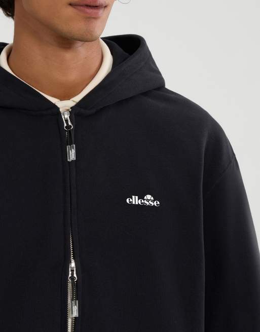 ellesse Taurasi fz hoody in black, 3 of 4
