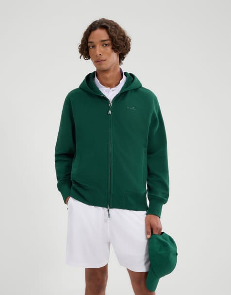 ellesse Taurasi fz hoody in dark green - view 1