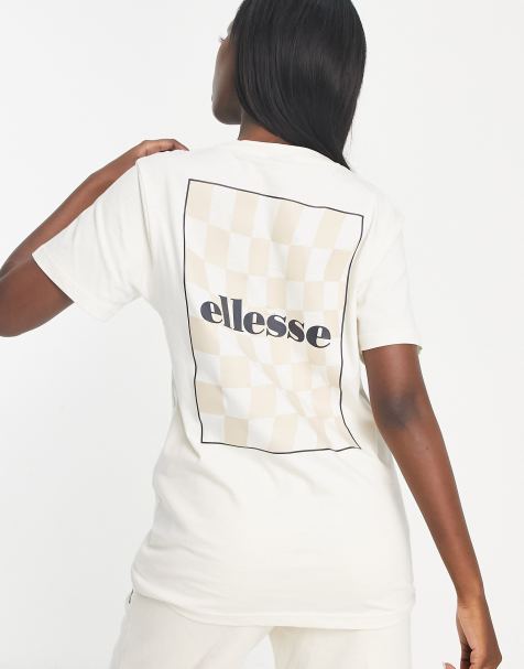 ellesse - Taya - T-shirt bianco sporco con stampa sul retro - view 1