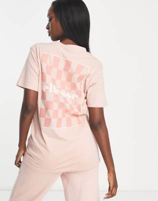 ellesse ‑ Taya - T-Shirt in Rosa mit Rückenprint