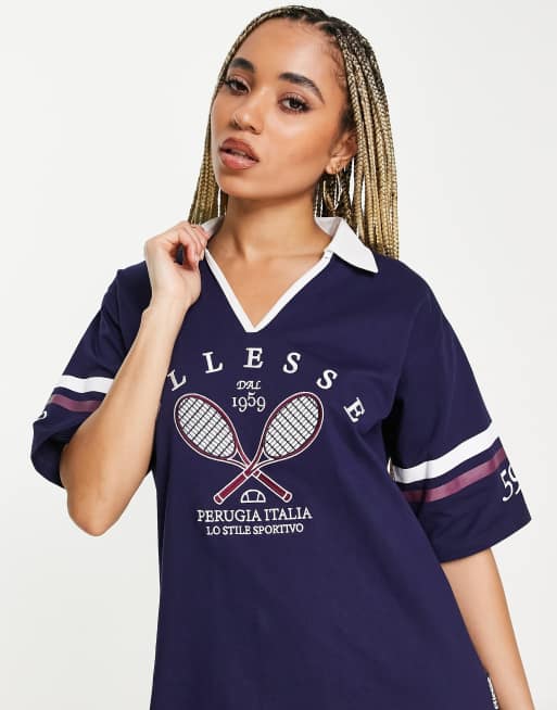 ellesse tennis dress in navy ASOS