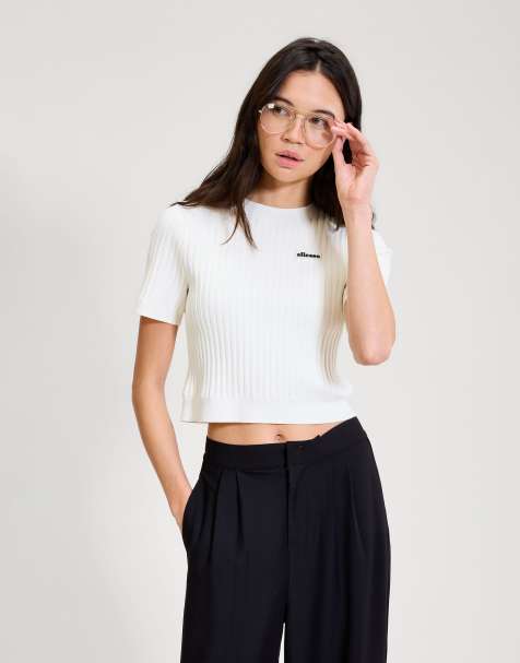 ellesse The court knitted tee in off white - view 1