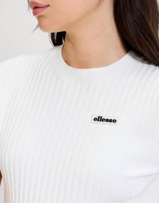 ellesse The court knitted tee in off white, 2 of 4