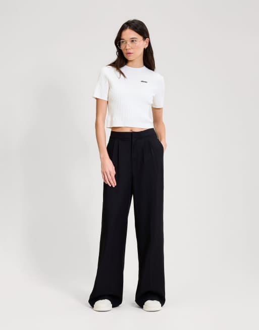 ellesse The court knitted tee in off white, 4 of 4