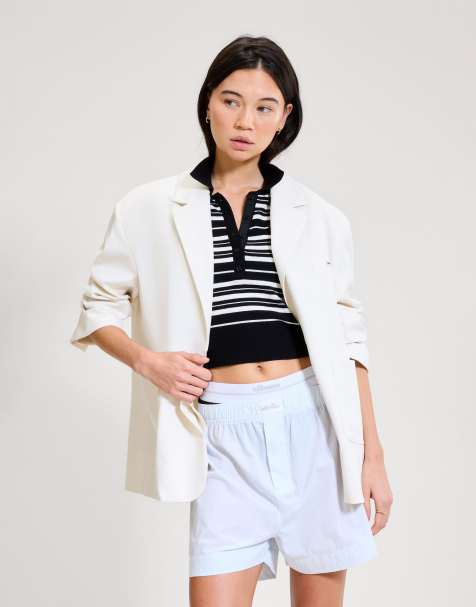 ellesse The tailored blazer in off white
