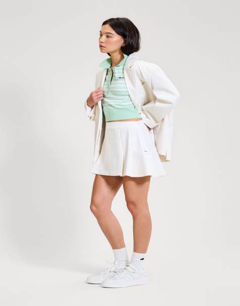 ellesse The tailored tennis skirt in off white