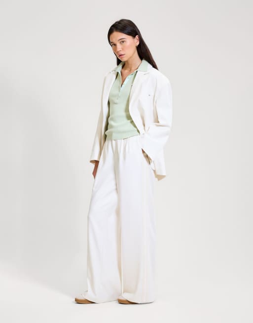 ellesse The umpire pant in off white, 4 of 4