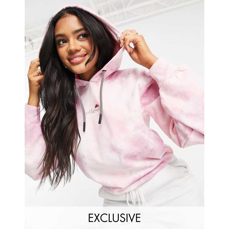 ellesse tie dye hoodie in pink exclusive to ASOS ASOS