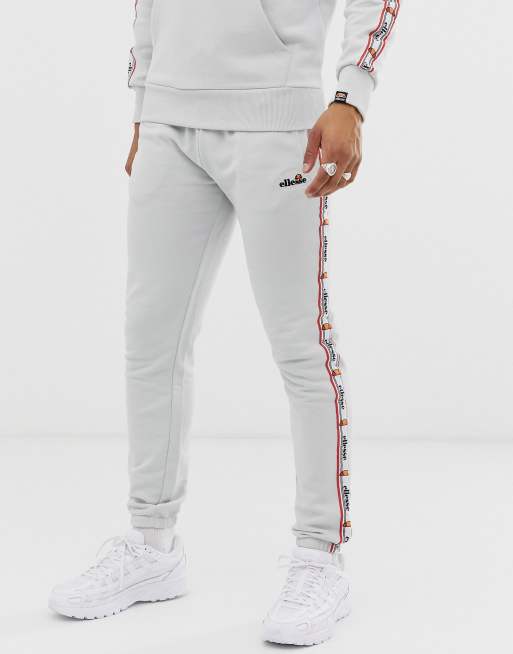 ellesse - Survêtement à bandes contrastantes avec logos brodés - Gris clair, 3 de 3