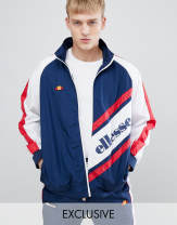 ellesse track suit with panel logo in navy | ASOS