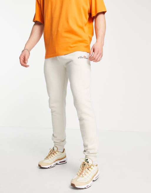 ellesse trackies with logo in beige