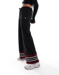 [ellesse] ellesse Tricia wide leg track pants in black 12 BLACK