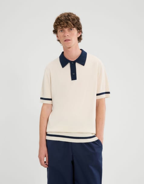 ellesse Tuccia knit polo in off white - view 1