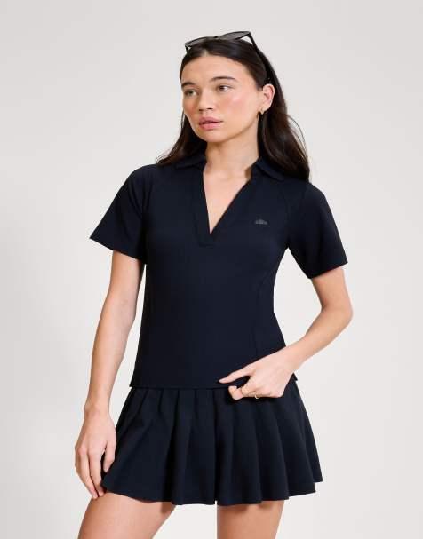 ellesse Tulle ss polo shirt in black - view 1