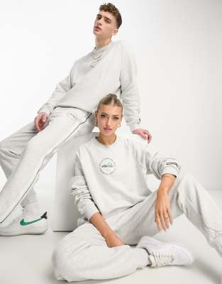 ellesse Ellesse unisex community club oversized sweatshirt in grey