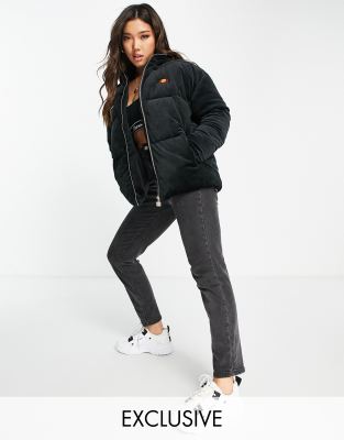 Ellesse puffer shop jacket black