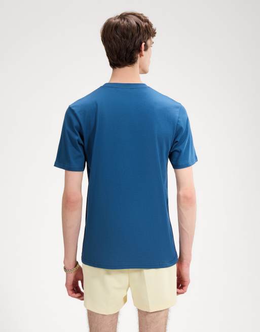 ellesse Venire tee in navy/light yellow, 2 of 4