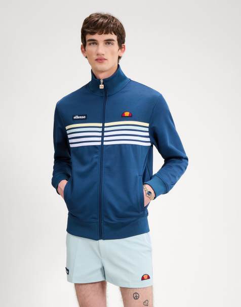 ellesse Vicenza track jacket in blue/white - view 1