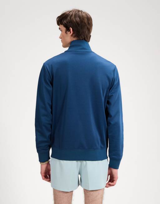 ellesse Vicenza track jacket in blue/white, 3 of 4