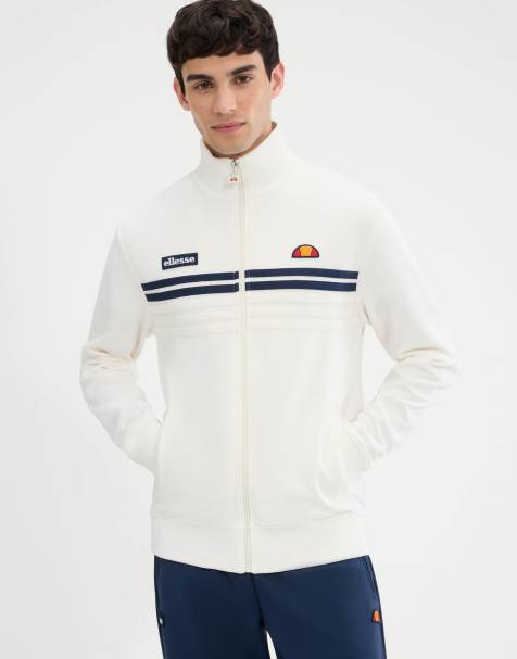 ellesse Vicenza track jacket in off white - view 1