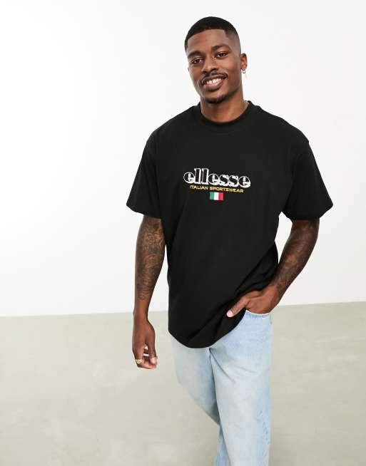 ellesse – Vought – Czarny krótki T-shirt 