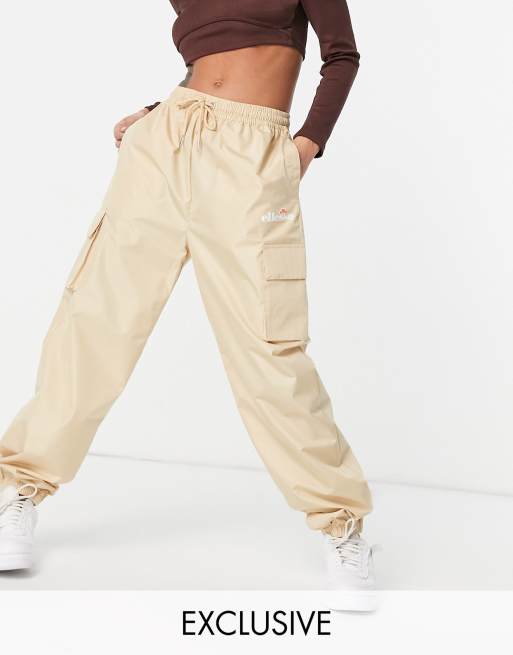 Ellesse woven pant trousers in camel