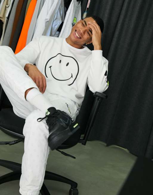 ellesse x Smiley - Corte - Felpa bianca
