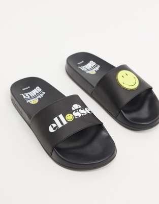 ellesse sliders black