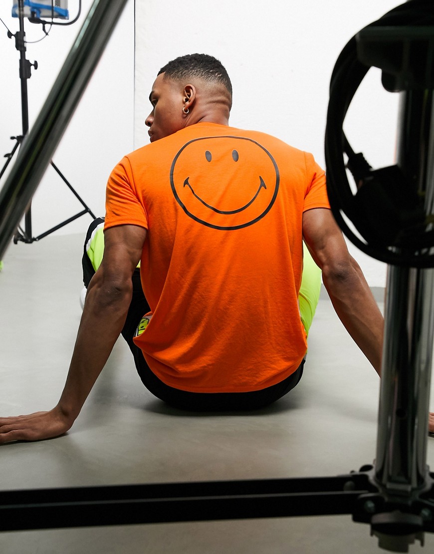 Ellesse x Smiley - Rapallo - T-shirt arancione fluo