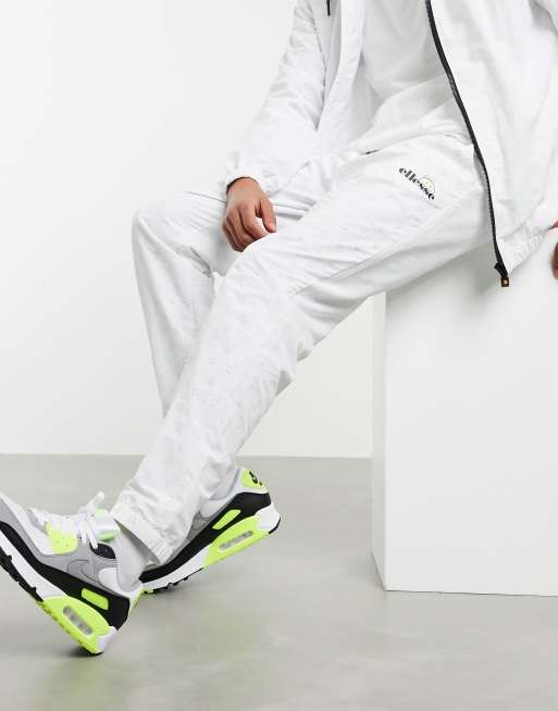 ellesse x Smiley all-over print tracksuit in white | ASOS