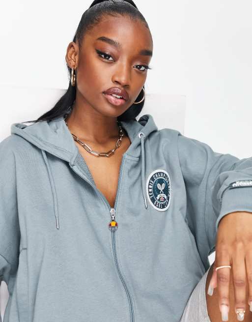 Ellesse zip store up hoodie womens